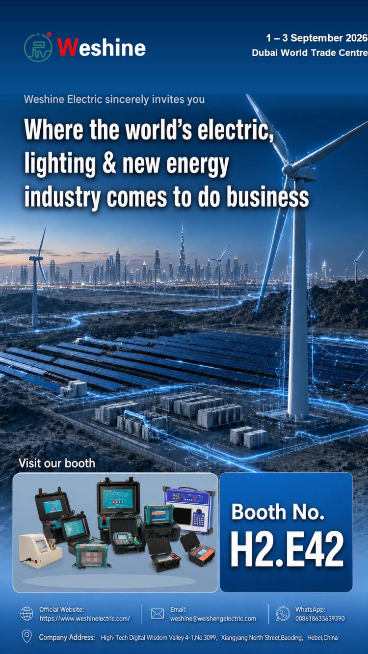 Weshine Electric ställer ut på Middle East Energy 2026 i Dubai